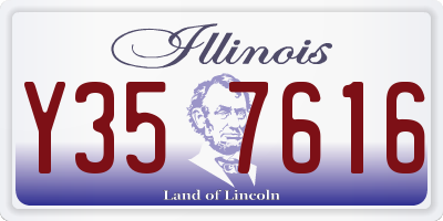 IL license plate Y357616