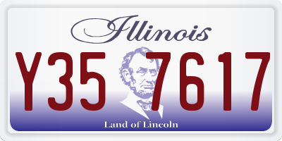 IL license plate Y357617