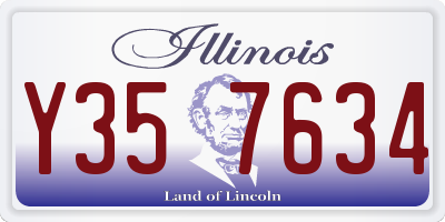 IL license plate Y357634