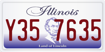 IL license plate Y357635
