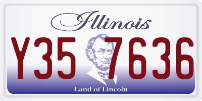 IL license plate Y357636