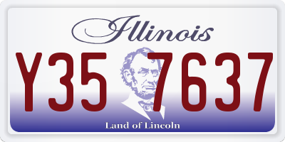 IL license plate Y357637