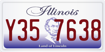 IL license plate Y357638
