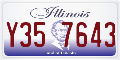 IL license plate Y357643