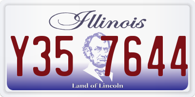IL license plate Y357644
