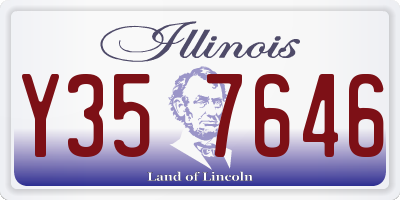 IL license plate Y357646