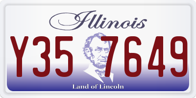 IL license plate Y357649