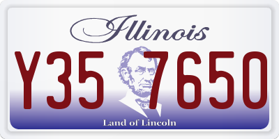IL license plate Y357650