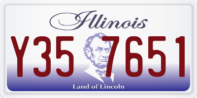 IL license plate Y357651