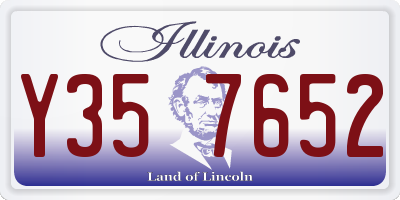 IL license plate Y357652