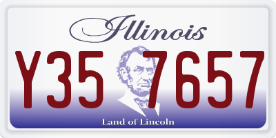 IL license plate Y357657