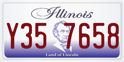IL license plate Y357658