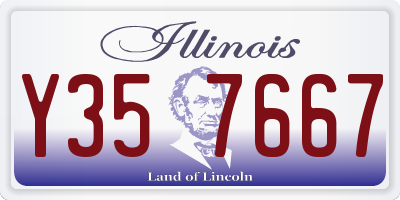 IL license plate Y357667