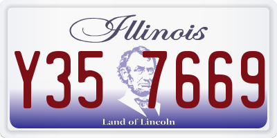 IL license plate Y357669