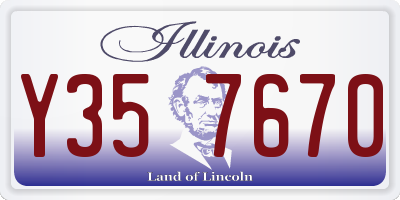 IL license plate Y357670