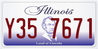 IL license plate Y357671