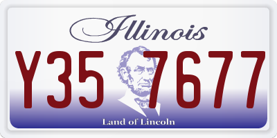 IL license plate Y357677