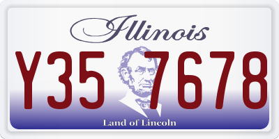 IL license plate Y357678