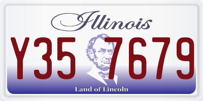 IL license plate Y357679
