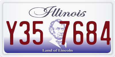IL license plate Y357684