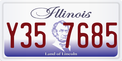 IL license plate Y357685