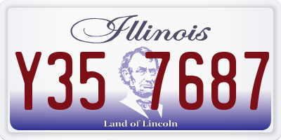 IL license plate Y357687