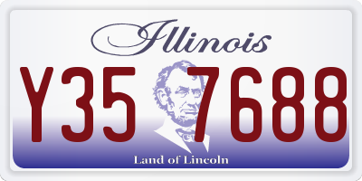 IL license plate Y357688