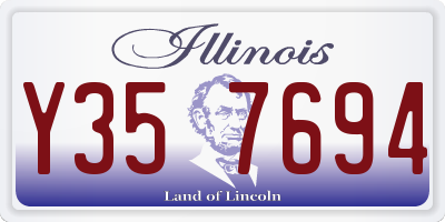 IL license plate Y357694