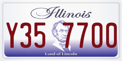 IL license plate Y357700