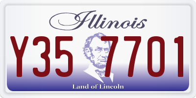 IL license plate Y357701