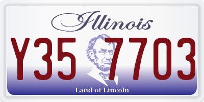 IL license plate Y357703