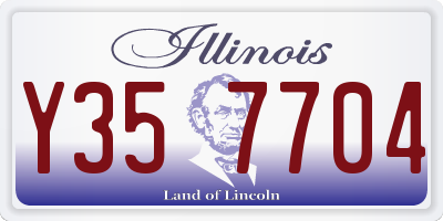 IL license plate Y357704