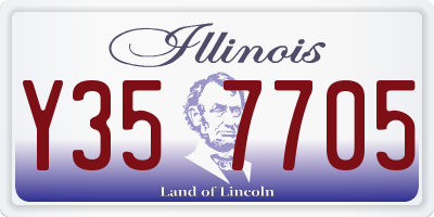 IL license plate Y357705