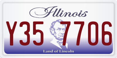 IL license plate Y357706