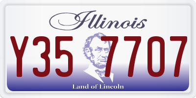 IL license plate Y357707