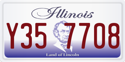 IL license plate Y357708