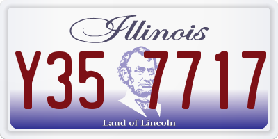 IL license plate Y357717