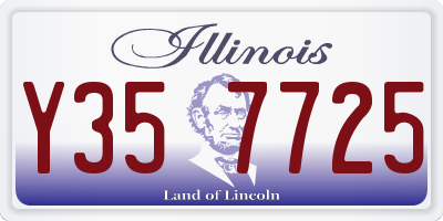 IL license plate Y357725