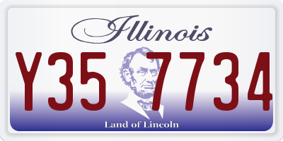IL license plate Y357734