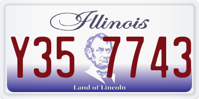 IL license plate Y357743