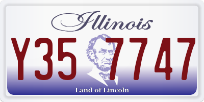 IL license plate Y357747