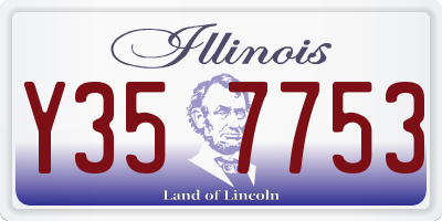 IL license plate Y357753
