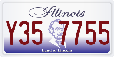 IL license plate Y357755