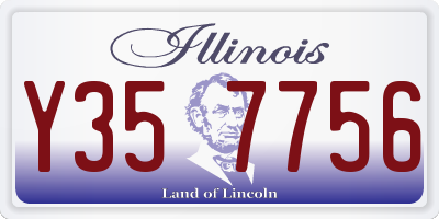 IL license plate Y357756