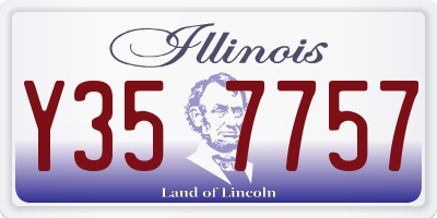 IL license plate Y357757