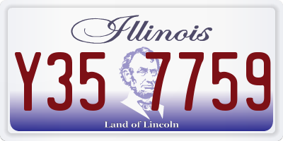 IL license plate Y357759