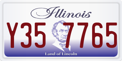 IL license plate Y357765