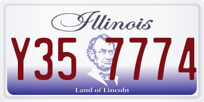 IL license plate Y357774