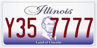 IL license plate Y357777