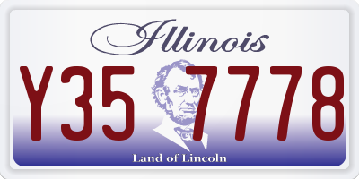 IL license plate Y357778